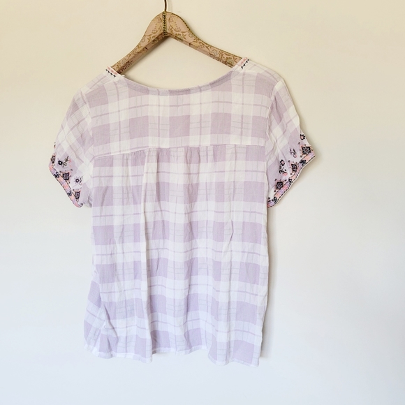 Knox Rose Square Neck Embroidered Boho Top - Picture 3 of 5